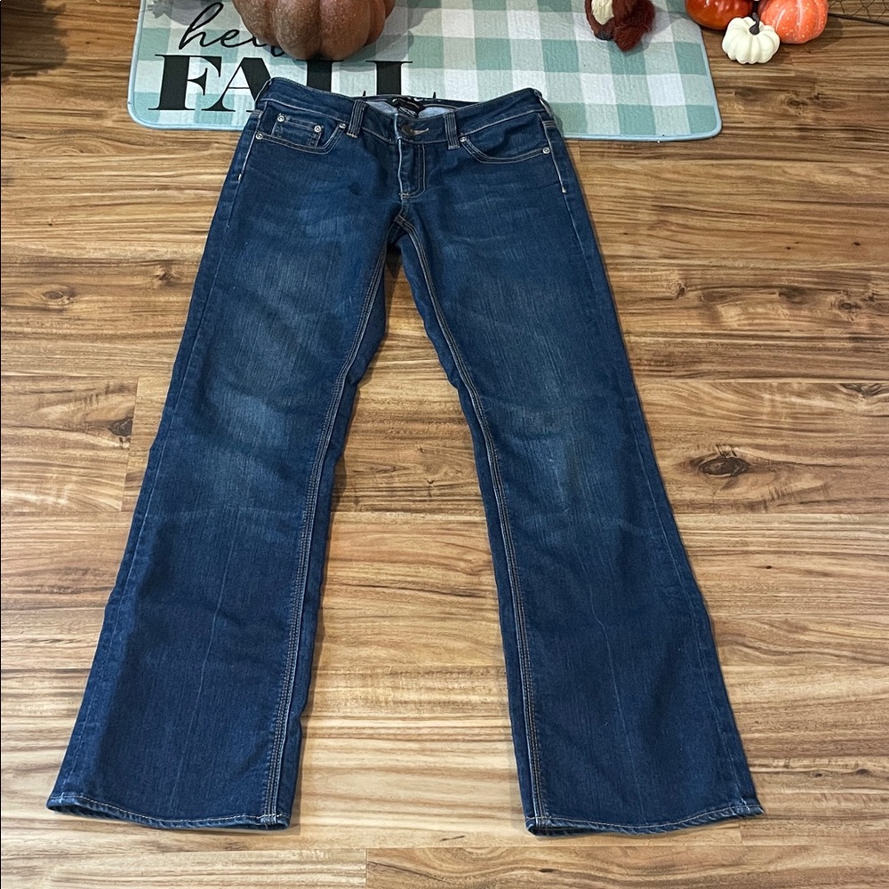 New York & Company Dark Blue Boot Cut Jeans